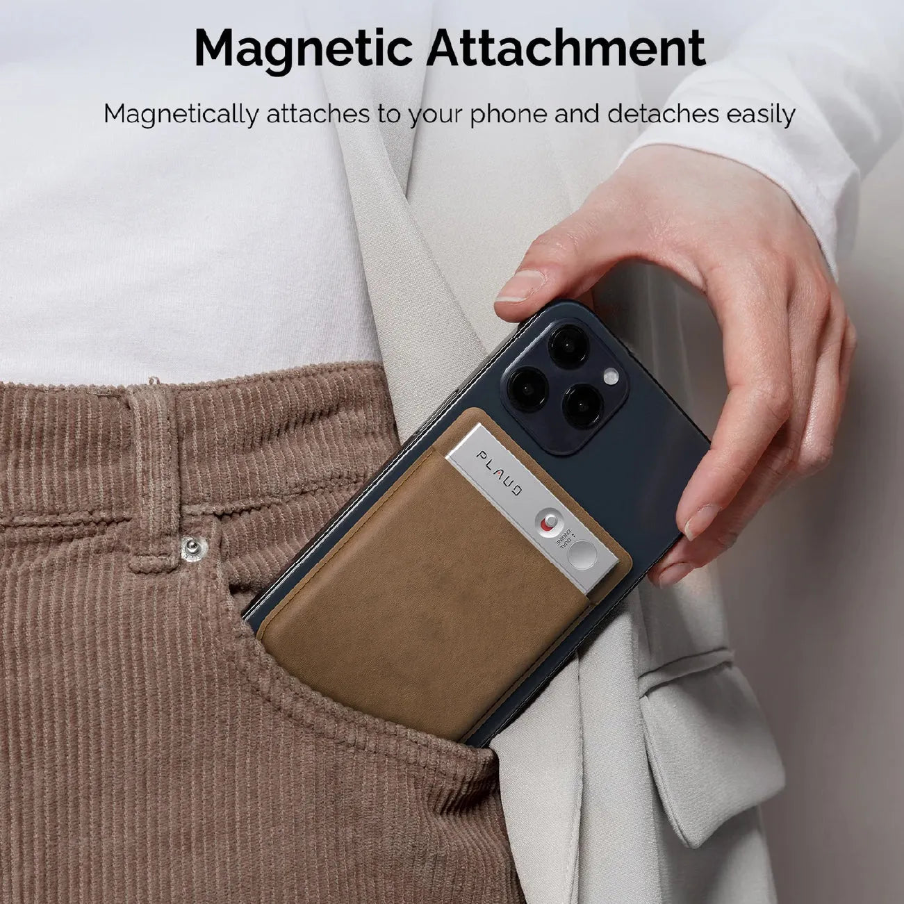 PLAUD.AI Plaud Note Magnetic Case Brown