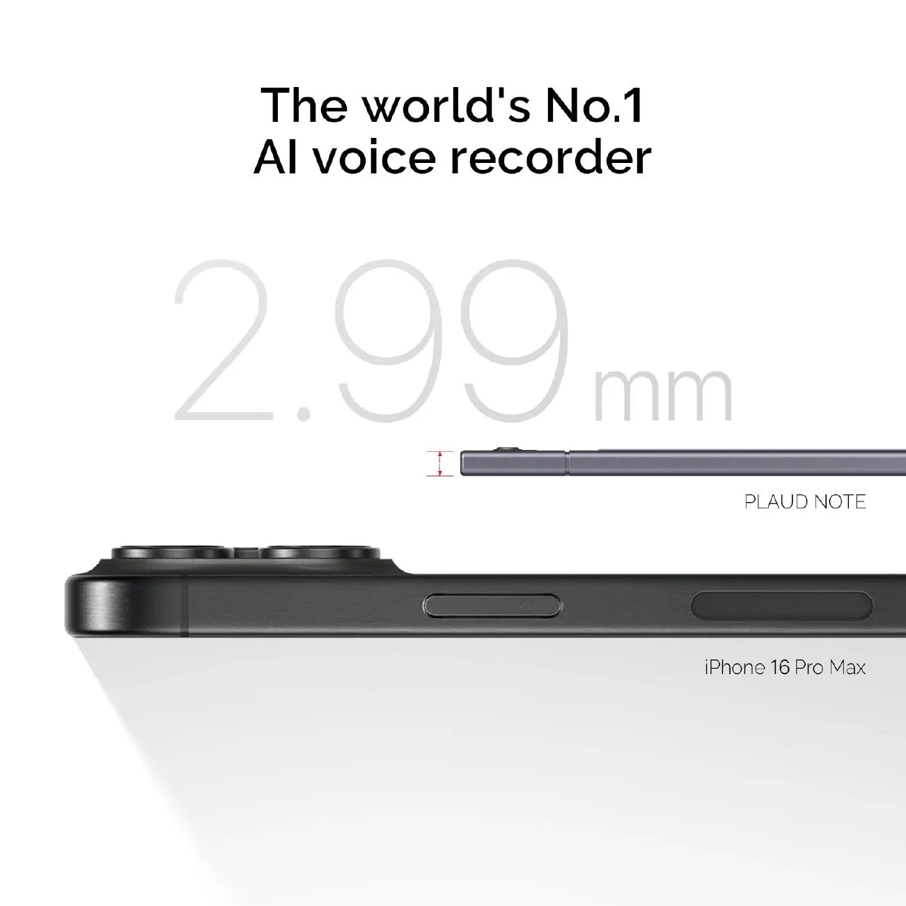 PLAUD.AI Plaud Note AI Voice Recorder Starlight