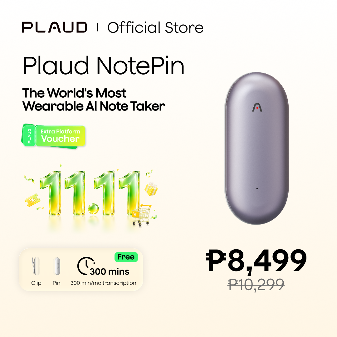Plaud NotePin- Sunset Purple