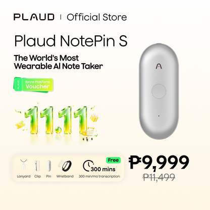 Plaud NotePin S- Silver