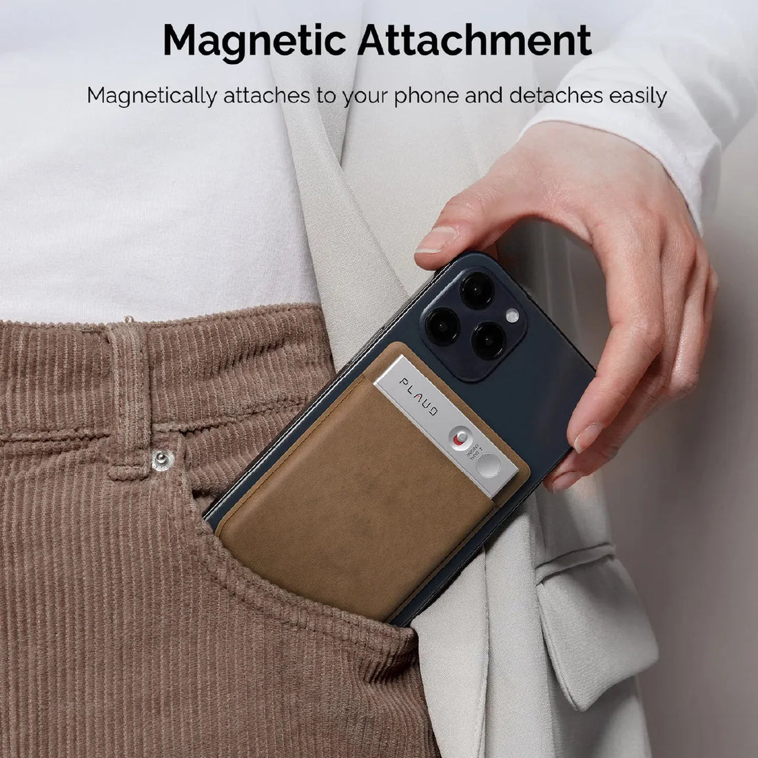 PLAUD.AI Plaud Note Magnetic Case Brown