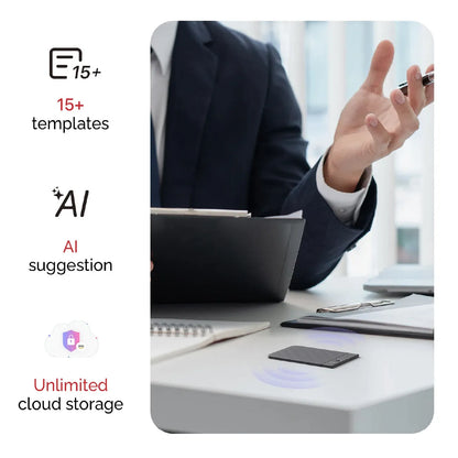 PLAUD.AI Plaud Note AI Voice Recorder Starlight