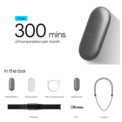 Plaud NotePin S- Black