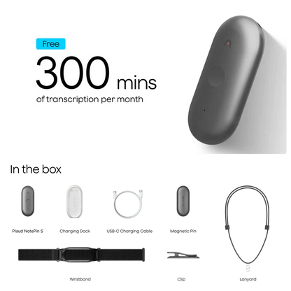 Plaud NotePin S- Black